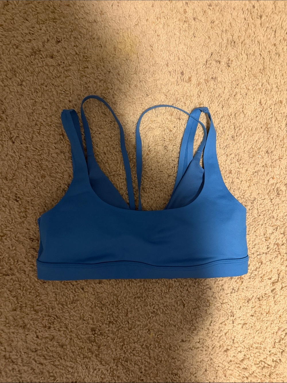 Blue Strappy Sports Bralette